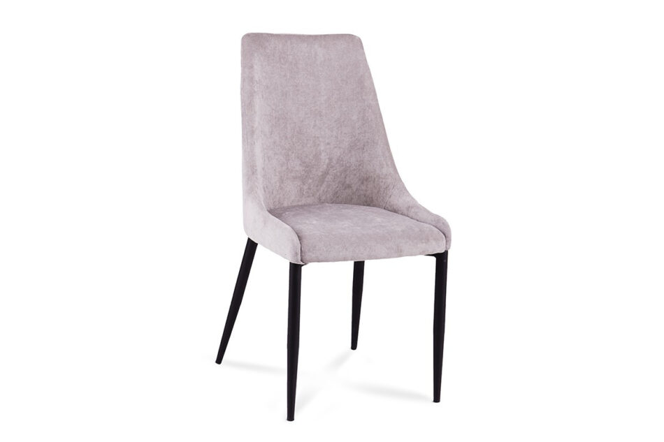 GLIS Krzesło tapicerowane na czarnych nóżkach szare jasny szary/czarny - zdjęcie 5