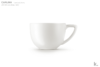 CARLINA Serwis kawowy kwadratowy 6 os. 18 elementów biały biały - zdjęcie 5