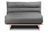 FUTURI Sofa futon japoński styl szary/brązowy - zdjęcie 1