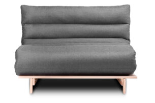 FUTURI, https://konsimo.pl/kolekcja/futuri/ Sofa futon japoński styl szary/brązowy - zdjęcie