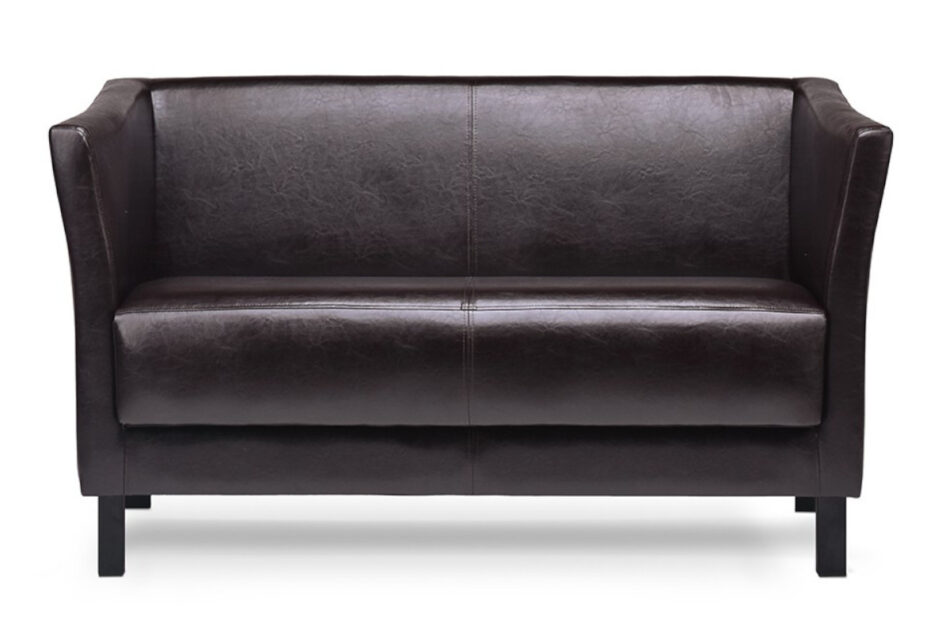 ESPECTO Sofa do poczekalni ekoskóra brązowa ciemny brąz - zdjęcie 0