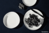 RESEDA Zestaw obiadowy porcelanowy dla 6 osób biały biały - zdjęcie 3