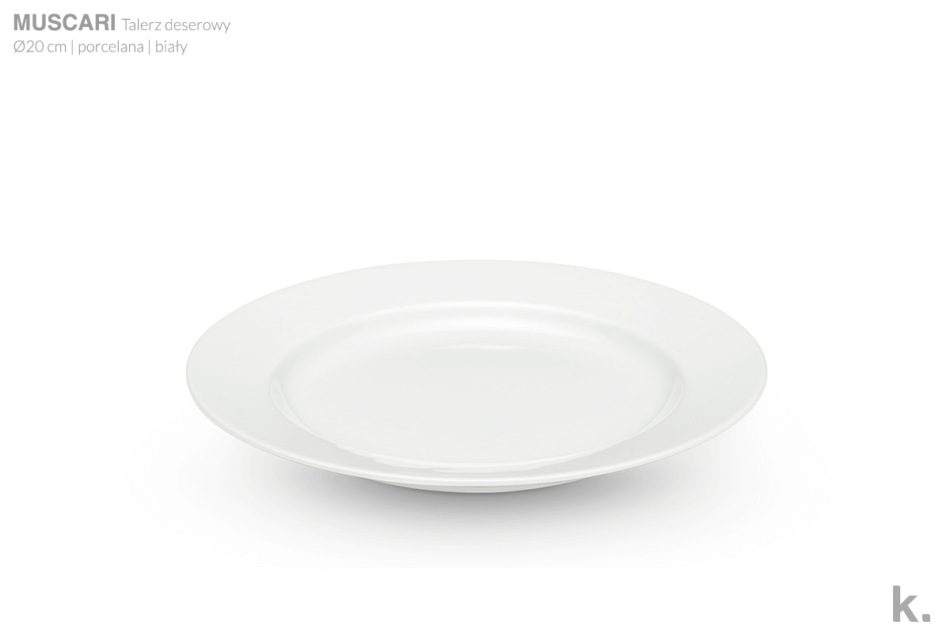 MUSCARI Serwis obiadowy porcelana dla 6 osób 18 biały biały - zdjęcie 4