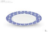 LIVIDUS Zestaw obiadowy porcelanowy grecki wzór biały / niebieski dla 4 os. biały/niebieski - zdjęcie 4