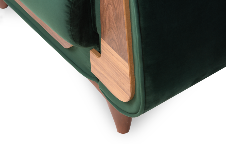 GUSTAVO Zielony fotel do salonu welur zielony - zdjęcie 4