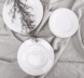 MUSCARI Serwis obiadowy porcelana dla 6 osób 18 biały biały - zdjęcie 7