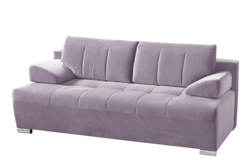 TANTO Nowoczesna pikowana sofa rozkładana różowa różowy - zdjęcie