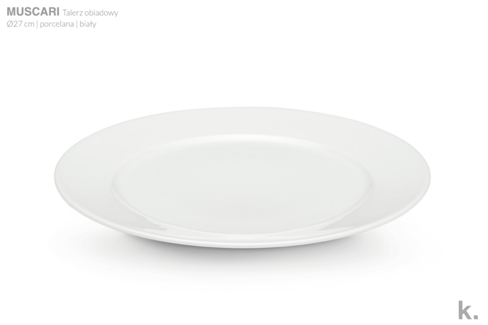 MUSCARI Serwis obiadowy porcelana dla 6 osób 18 biały biały - zdjęcie 2