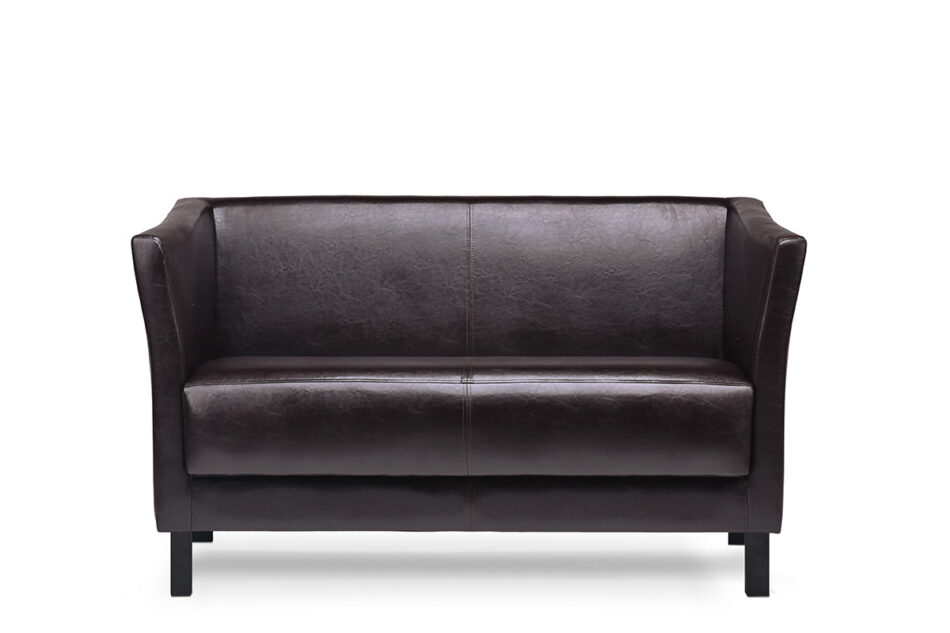 ESPECTO Sofa do poczekalni ekoskóra brązowa ciemny brąz - zdjęcie 5