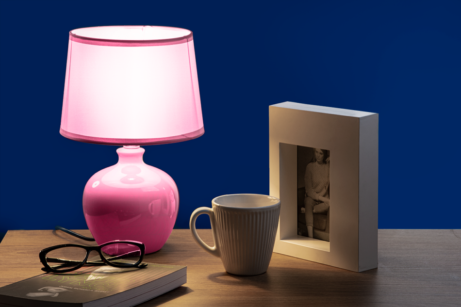 LOSA Lampa stołowa różowy - zdjęcie 3