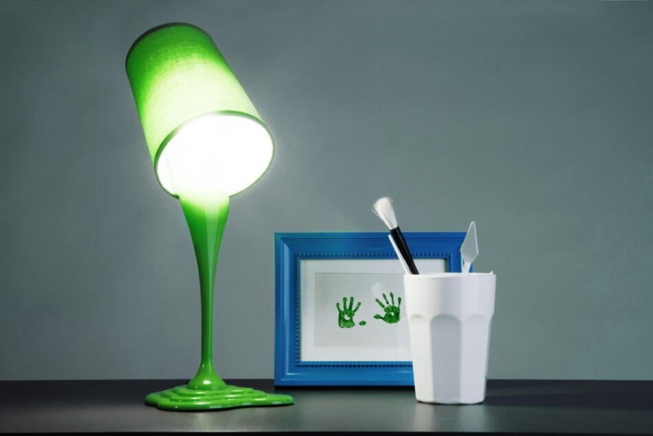 EKLES Lampa stołowa zielony - zdjęcie 5