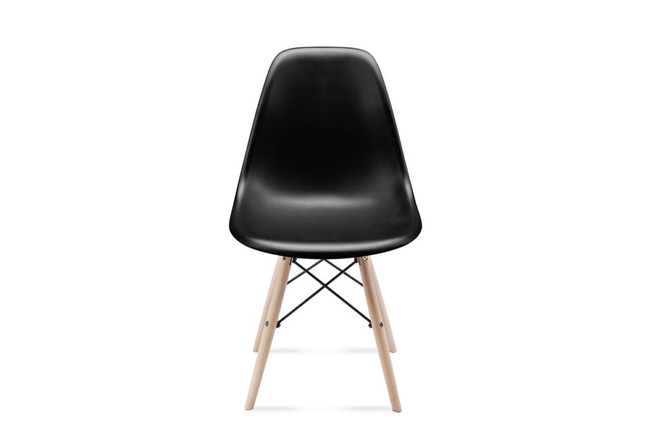 NEREA Czarne krzesło skandynawskie czarny - zdjęcie 1