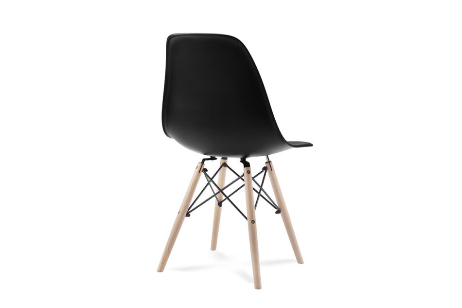 NEREA Czarne krzesło skandynawskie czarny - zdjęcie 4