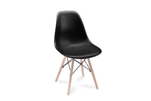NEREA, https://konsimo.pl/kolekcja/nerea/ Czarne krzesło skandynawskie czarny - zdjęcie