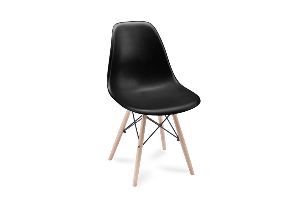 NEREA Czarne krzesło skandynawskie czarny - zdjęcie 0