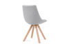 KENO Skandynawskie krzesło na drewnianym stelażu szare jasny szary - zdjęcie 4