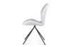 MIRI Nowoczesne krzesło do salonu szare biały/szary - zdjęcie 4