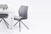 MIRI Nowoczesne krzesło do salonu szare biały/szary - zdjęcie 2