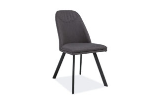 RUBI, https://konsimo.pl/kolekcja/rubi/ Krzesło tapicerowane do jadalni szare szary - zdjęcie