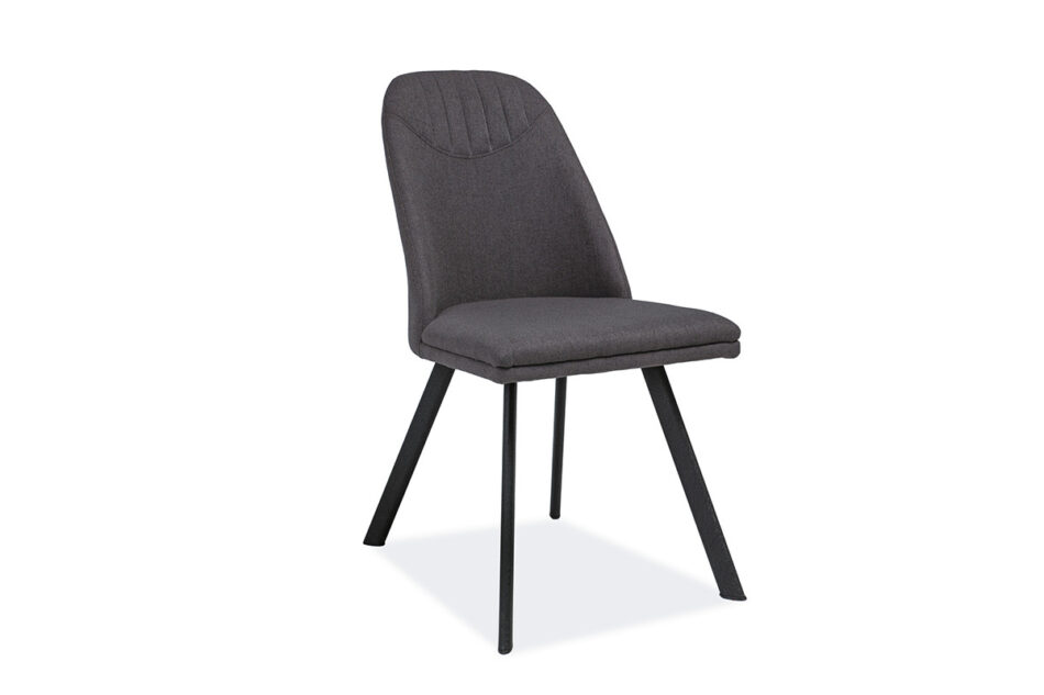 RUBI Krzesło tapicerowane do jadalni szare szary - zdjęcie