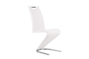 IGUS, https://konsimo.pl/kolekcja/igus/ Krzesło z wygiętym stelażem białe biały - zdjęcie
