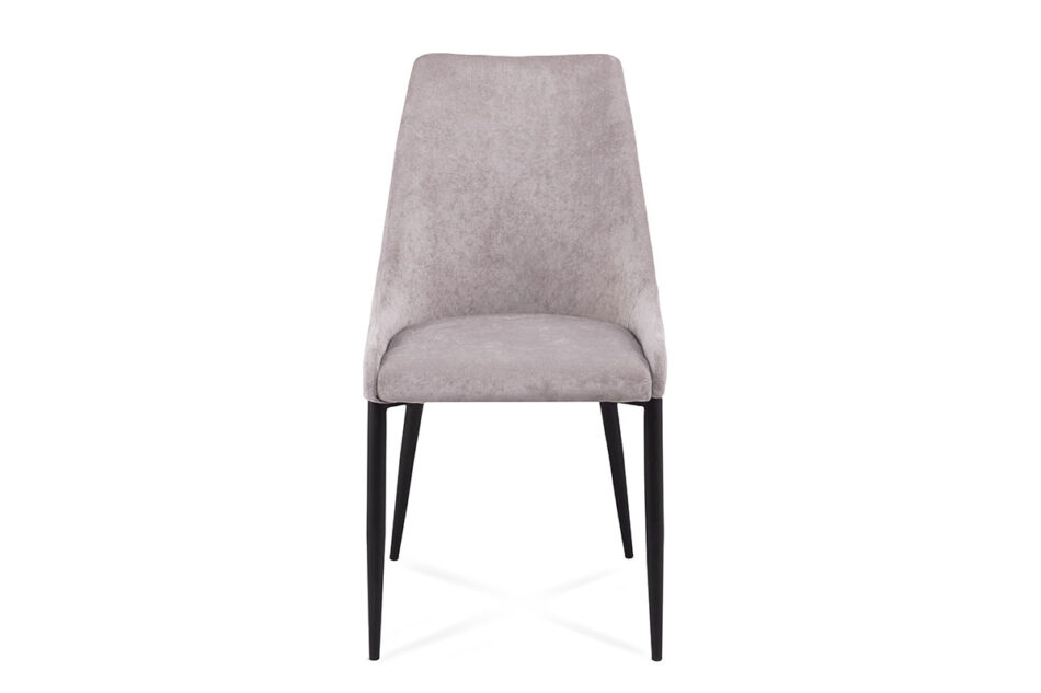 GLIS Krzesło tapicerowane na czarnych nóżkach szare jasny szary/czarny - zdjęcie 1