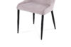 GLIS Krzesło tapicerowane na czarnych nóżkach szare jasny szary/czarny - zdjęcie 4