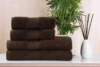 LENTE Komplet ręczników średnich 4 szt. brązowy - zdjęcie 2