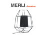 MERLI Lampa stołowa w stylu loftowym 2szt czarny - zdjęcie 7