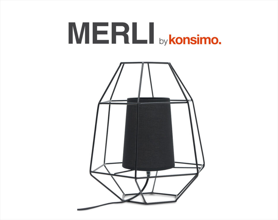 MERLI Lampa stołowa czarny - zdjęcie 6