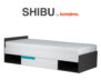 SHIBU Nowoczesne łóżko dla dziecka z szufladą grafit/biały/niebieski - zdjęcie 10