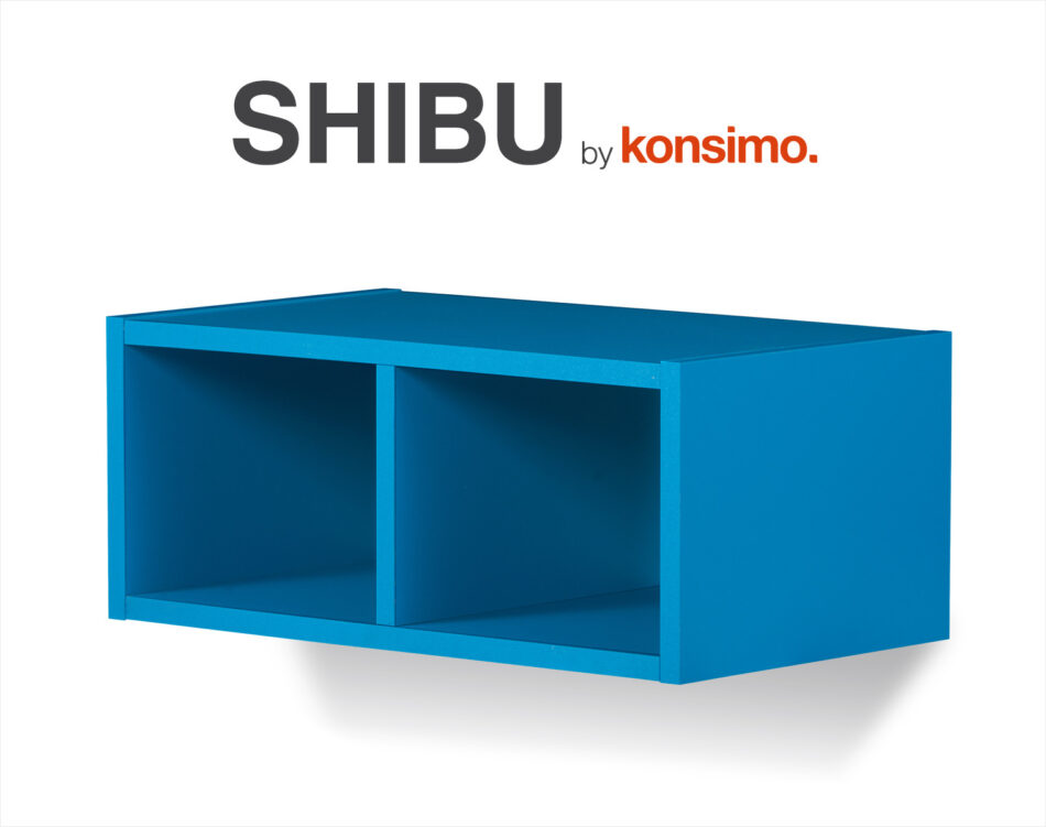 SHIBU Wisząca półka do pokoju dziecięcego niebieski - zdjęcie 3