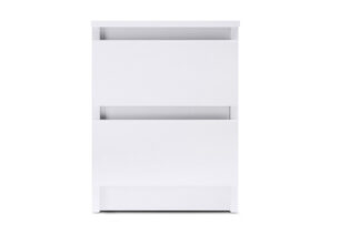ODIS, https://konsimo.pl/kolekcja/odis/ Pojemna szafka nocna z szufladami 40 cm biała biały - zdjęcie