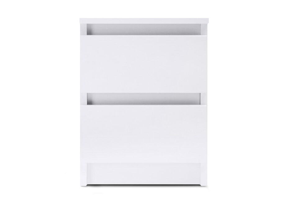 ODIS Pojemna szafka nocna z szufladami 40 cm biała biały - zdjęcie 0