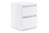 ODIS Pojemna szafka nocna z szufladami 40 cm biała biały - zdjęcie 2