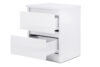 ODIS Pojemna szafka nocna z szufladami 40 cm biała biały - zdjęcie 3