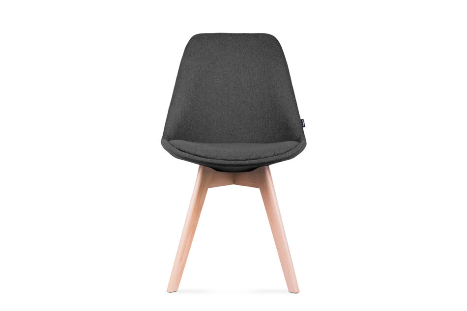 NETAL, FRISK Biały stół rozkładany skandynawski z krzesłami ciemny szary| biały/dąb naturalny - zdjęcie 7