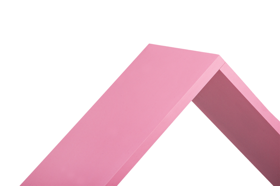 PABIS Zestaw meble dla dziewczynki różowe 4 elementy biały/różowy - zdjęcie 9