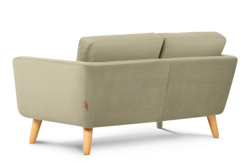TAGIO Beżowa skandynawska sofa 2 osobowa beżowy - zdjęcie 2