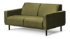 BARO Prosta sofa dwuosobowa na metalowych nóżkach oliwkowa oliwkowy - zdjęcie 3