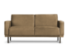 BARO Prosta sofa dwuosobowa na metalowych nóżkach beżowa beżowy - zdjęcie 1