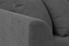 BRYONI Sofa 3 osobowa z dodatkowymi poduszkami szara ciemny szary - zdjęcie 5