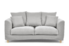 BRYONI Sofa 2 osobowa z dodatkowymi poduszkami jasnoszara jasny szary - zdjęcie 1