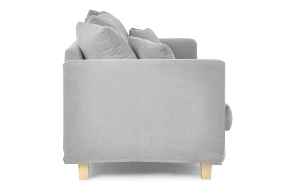 BRYONI Sofa 2 osobowa z dodatkowymi poduszkami jasnoszara jasny szary - zdjęcie 2