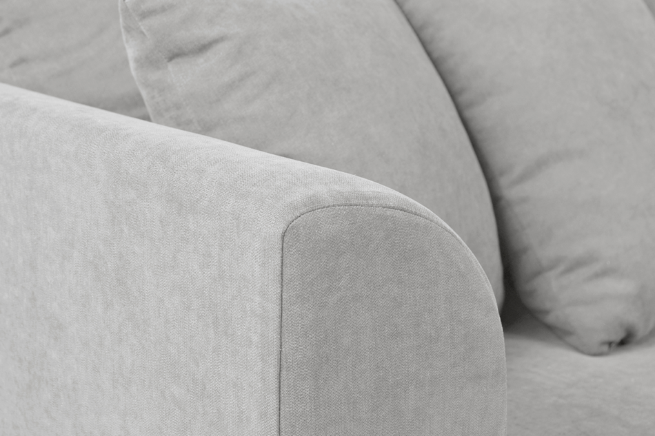 BRYONI Sofa 2 osobowa z dodatkowymi poduszkami jasnoszara jasny szary - zdjęcie 3