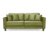 KANO Sofa trzyosobowa z dodatkowymi poduszkami oliwkowa oliwkowy - zdjęcie 1