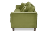 KANO Sofa trzyosobowa z dodatkowymi poduszkami oliwkowa oliwkowy - zdjęcie 4