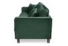 KANO Sofa trzyosobowa z dodatkowymi poduszkami butelkowa zieleń ciemny zielony - zdjęcie 5