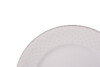AMELIA CARMEN Zestaw obiadowy porcelana 18 elementów biały wzór dla 6 os. biały - zdjęcie 5