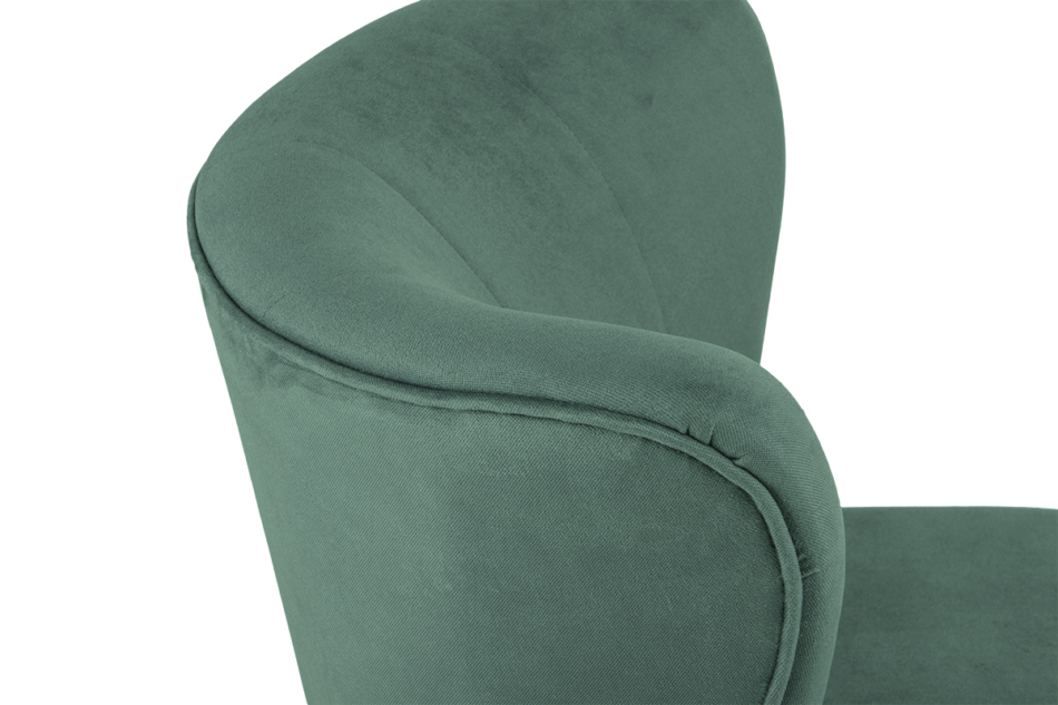 CLAVI Fotel typu muszelka zielony zielony - zdjęcie 6